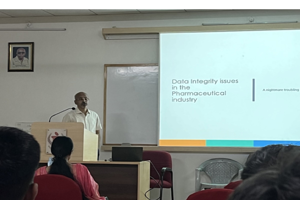 Guest Lecture On “Data Integrity Issues In Pharmaceutical Industry: A ...